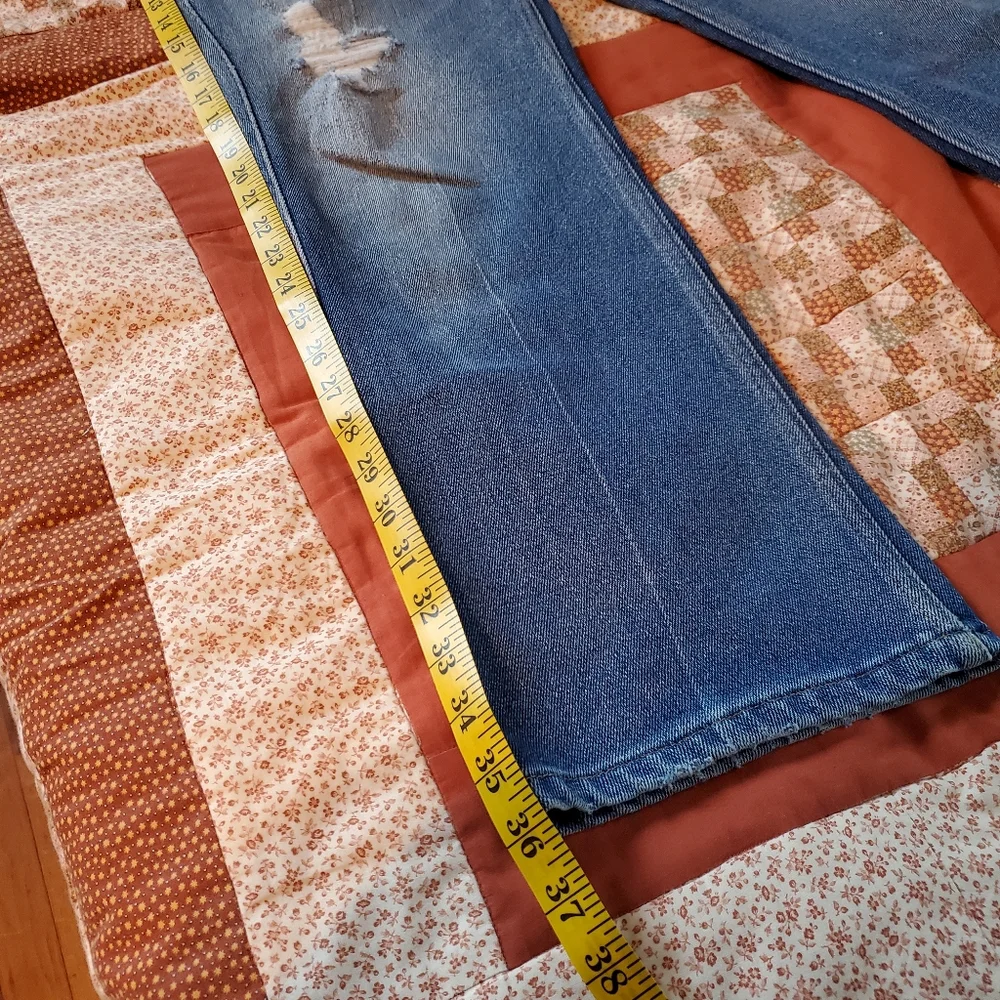 Levi's. Vintage 1970's Black Tab. 517 Boot Cut Flare Men's 36x30. USA made. GVC - Picture 12 of 15